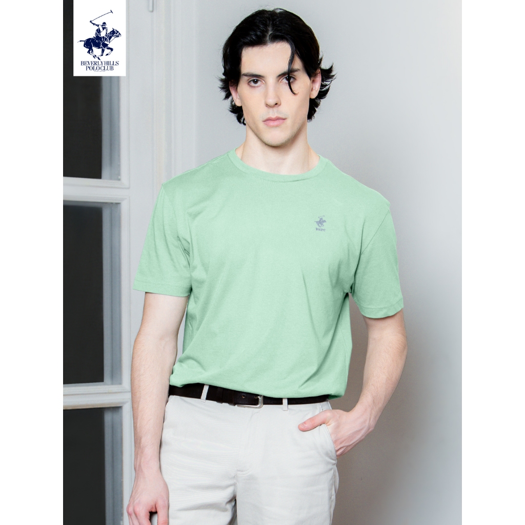 BEVERLY HILLS POLO CLUB เสื้อยืดคอกลมแขนสั้น รุ่น BNSG077 (โลโก้ปัก)