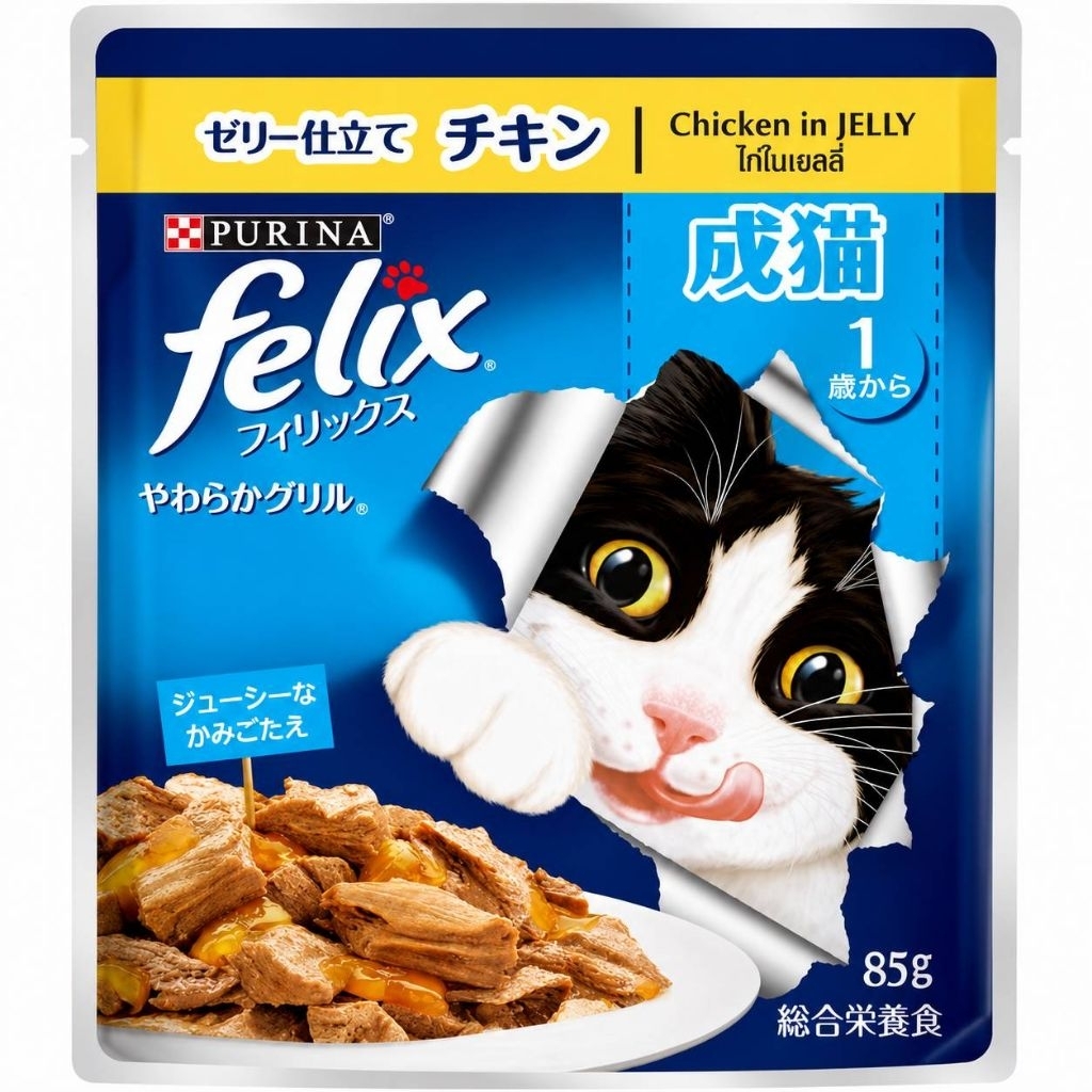 Felix เฟลิกซ์ อาหารเปียก จำนวน 24 ซอง