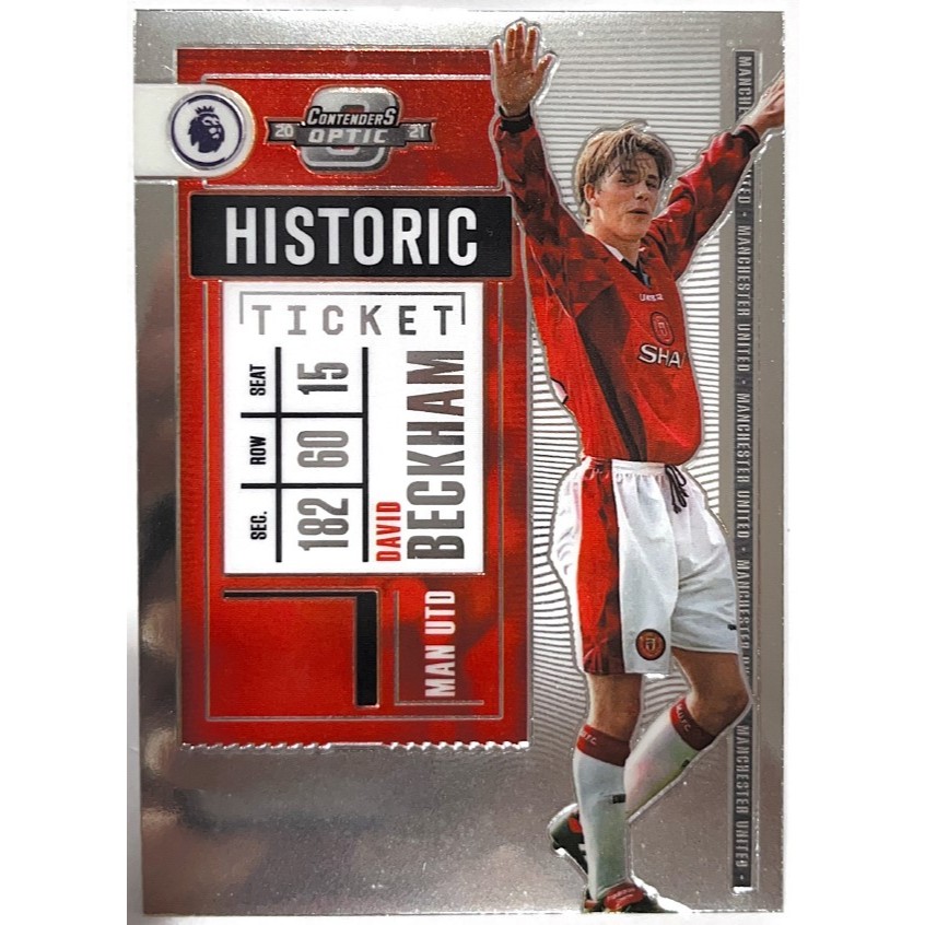 การ์ดฟุตบอลรุ่น Historic/Rookie Ticket จากกล่อง 2020-21 Panini-Chronicles Contenders Optic Soccer