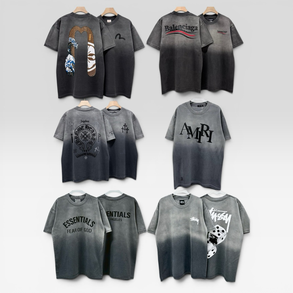 เสื้อยืดฟอกเฟดเท่ๆอก44-46ฟรีไซร้