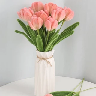 ก้านดอกไม้ทำมือ เครื่องประดับ ลวดกำมะหยี่ DIY เทปกาว/ก้านดอก/กาว/เกสรตัวผู้ ทำงานฝีมือ