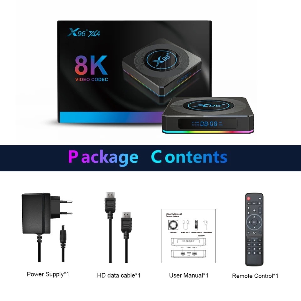 X96 X4 (64GB ROM ) แรม 4GB / 64GB Wifi 5G Bluetooth CPU รูปที่ 8