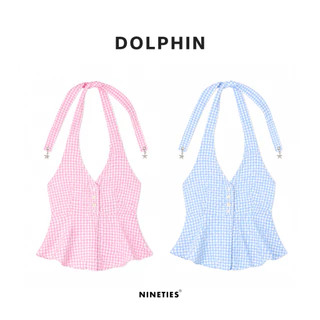 Nineties Design : Summer เสื้อกล้าม ผูกคอ สุดน่ารักก รุ่น Dolphin