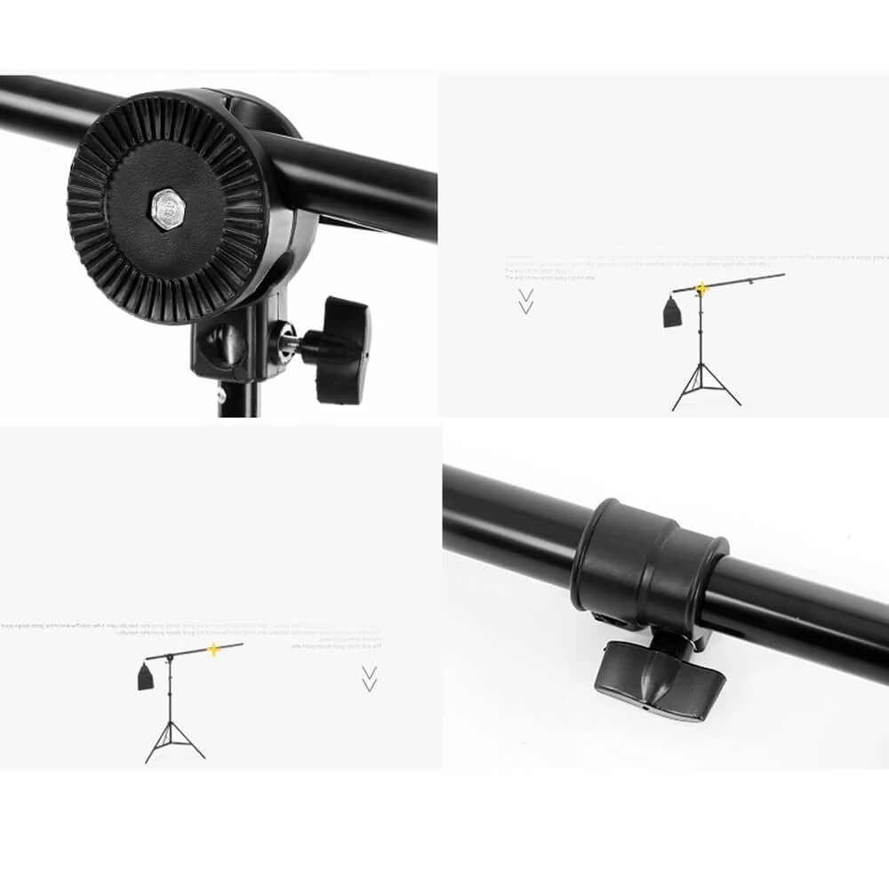 Studio Overhead Boom Arm Top Lighting Stand with Head Grip for Softbox Light ไฟถ่ายวีดีโอ ไฟต่อเนื่อง ไฟถ่ายรูป thumbnail 7