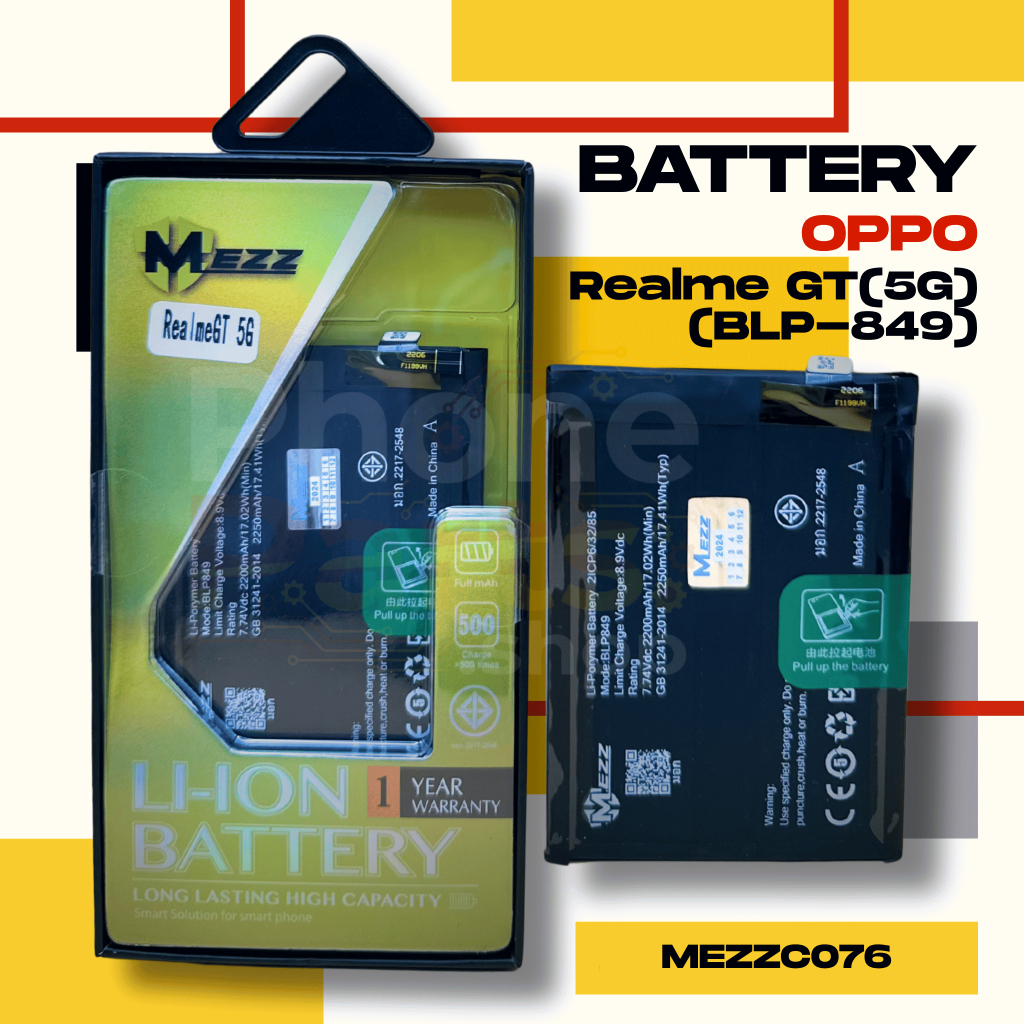 แบตเตอรี่ Battery OPPO Realme GT(5G) (BLP-849)