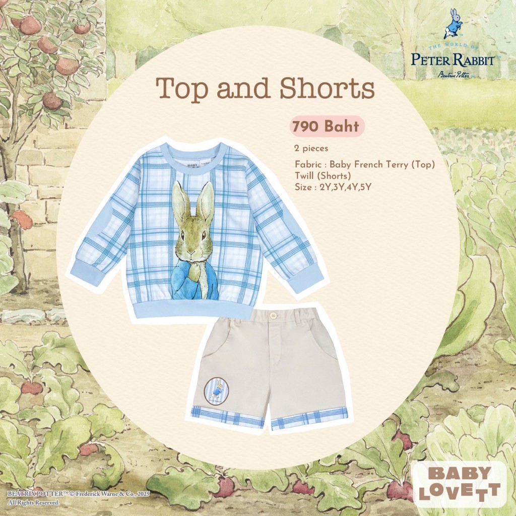 [Babylovett] 16 (Ep.3) Peter Rabbit - Top and Shorts