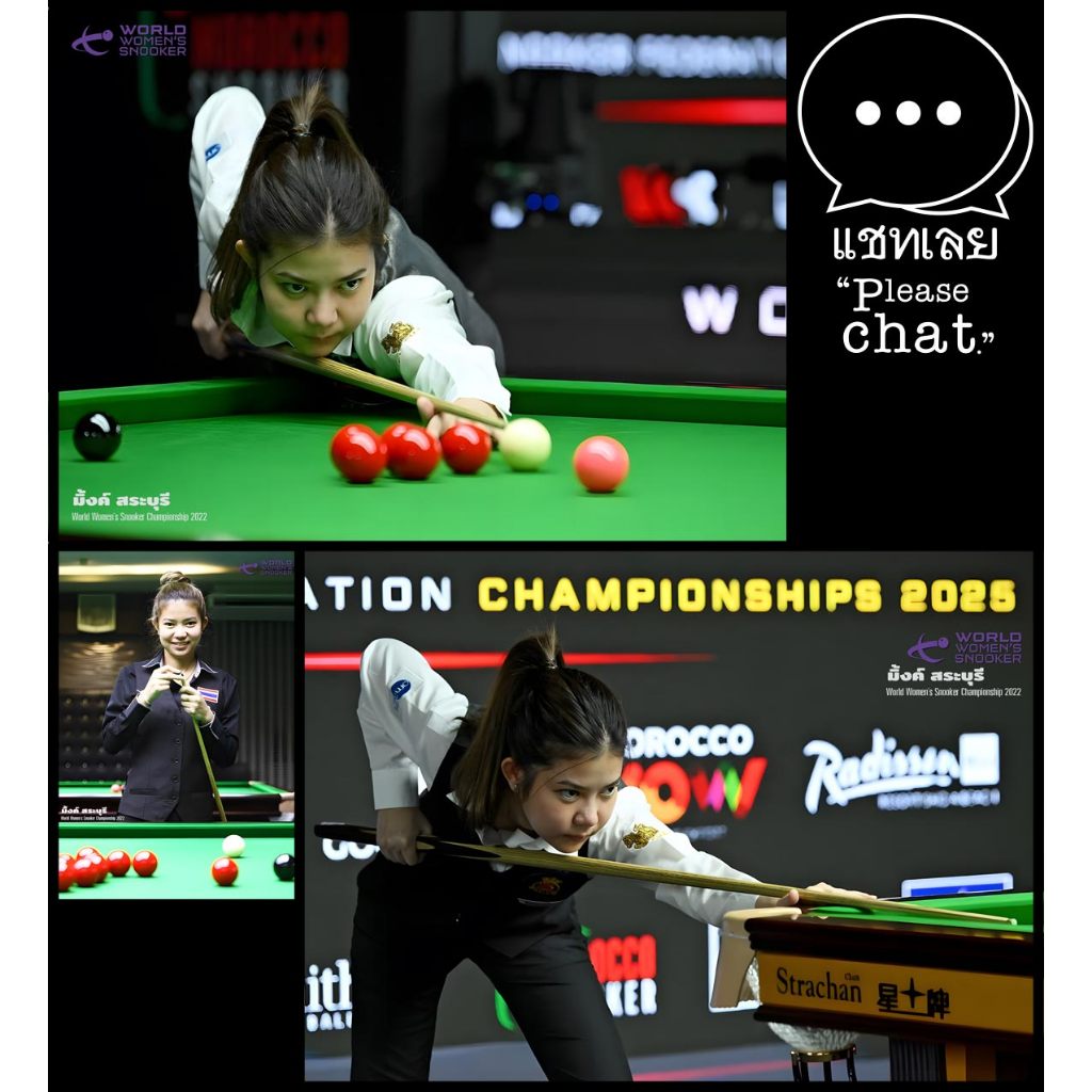 โปสเตอร์ นักสนุกเกอร์หญิง มิ้งค์ สระบุรี Snooker Sport POSTER 11.5"x16.5" นิ้ว A3 World Women's Championship 2022