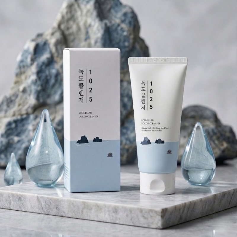 Roundlab Dokdo 1025 คลีนเซอร์ ล้างหน้าอ่อนโยน เติมความชุ่มชื้น สำหรับทุกสภาพผิว 150ml