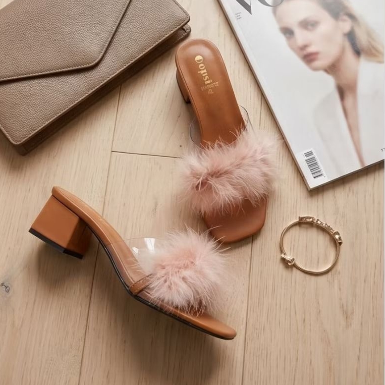 รองเท้าแฟชั่น แบบสวม ขนมิ้ง ขนเฟอร์ ไซส์ใหญ่ Bigsize 41 – 43  สีสวย ใส่ออกงาน ปาร์ตี้ งานแต่ง คะสาว ๆ ราคา ถูกที่สุด ดีลบีเคเค แกลเลอรีภาพที่ 6