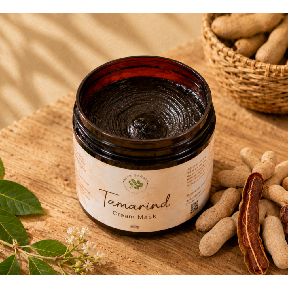 ครีมมะขามขัดผิว HerbGarden 500g. ขัดพอกผิวกระจ่างใส อุดม AHA