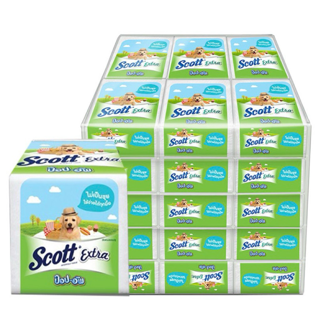 Scott สก๊อตต์ ซีเลคท์ ป๊อปอัพ กระดาษเช็ดปาก