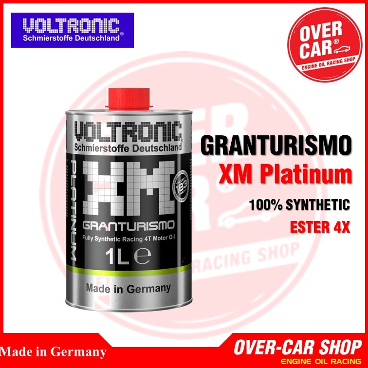 น้ำมันเครื่อง VOLTRONIC XM PLATINUM 5W30 - 5W50 PAO+ESTER สังเคราะห์แท้100% สำหรับมอเตอร์ไซค์