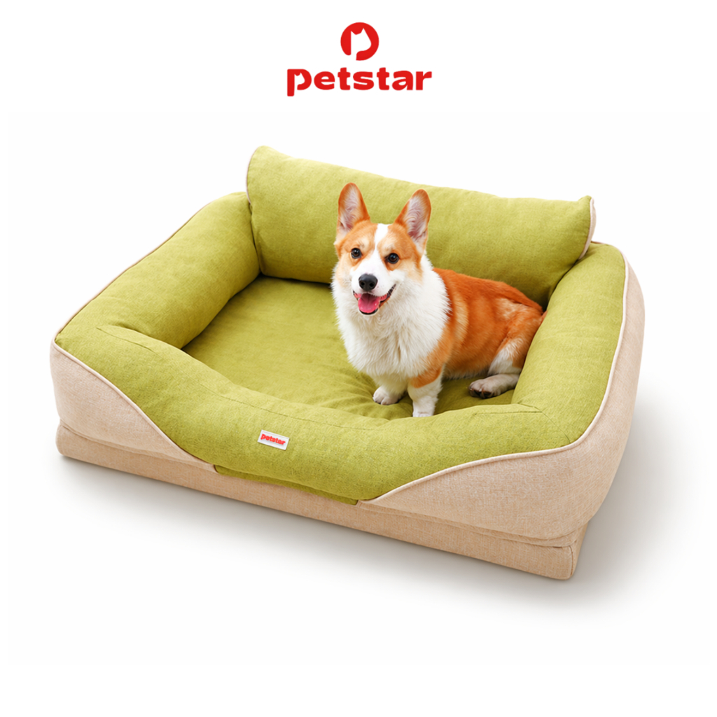 Petstar ที่นอนสัตว์เลี้ยง Pet Seat Cushion กันรอยข่วน ทนทาน นุ่มสบาย พร้อมหมอน มี 4 ขนาด S/M/L/XL