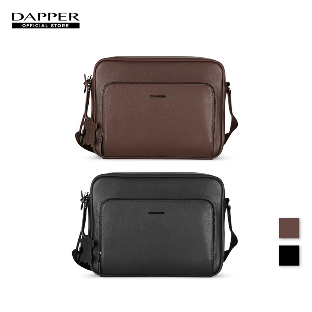 DAPPER กระเป๋าสะพายข้าง หนังแท้ Genuine Leather Crossbody Bag (BM4/1204LT4)