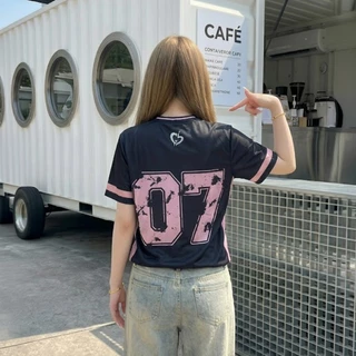 🌈SpinnyHouse🌈เสื้อยืดOVERSIZE สกรีนลายหน้าหลัง สไตล์สตรีท มีไซส์ S-5XL เสื้อคู่ ใส่ได้ทั้งชายหญิง รุ่น 3D 003