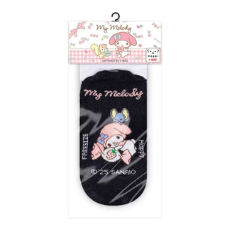 (ขอบิลเบิกรร.ทักแชท)ถุงเท้าลายลิขสิทธิ์ Happi by Carson ลาย Mymelody(3D)ข้อสั้นพื้นสีไม่มีกันลื่น