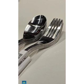 IKEA FÖRNUFT เฟอร์นุฟท์ ช้อน ส้อม สเตนเลส อิเกีย 19 ซม.