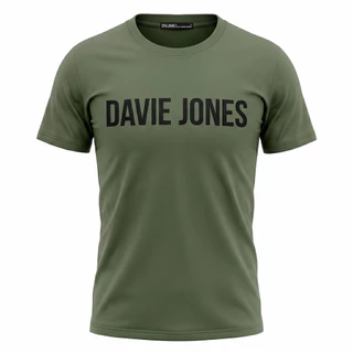 DAVIE JONES WOMEN [BE FEARLESS] เสื้อยืดผู้หญิง Logo Slim Fit T-Shirt สีขาว ดำ เบจ ชมพู กรม เขียว เขียวอมเทา LG0006