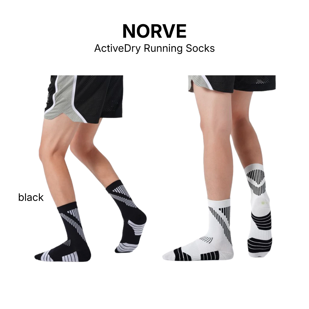 ถุงเท้าวิ่ง ActiveDry Running Socks แห้งไว ระบายอากาศ ซัพพอร์ตเท้า Compression