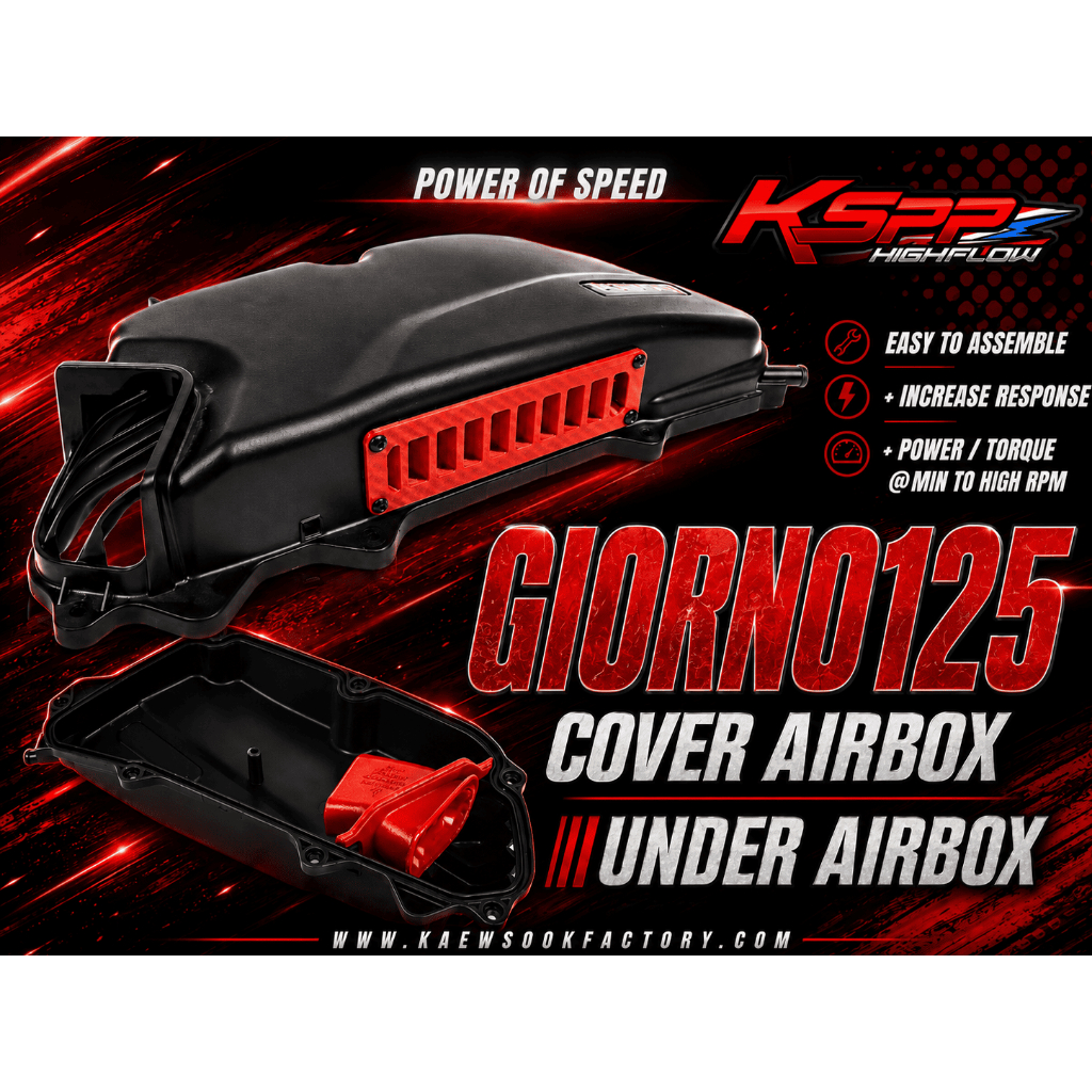 จมูกกรอง แผ่นครีบดักอากาศ Cover Airbox Under coverairbox ตรงรุ่น Giorno Lead125 [KSPP]