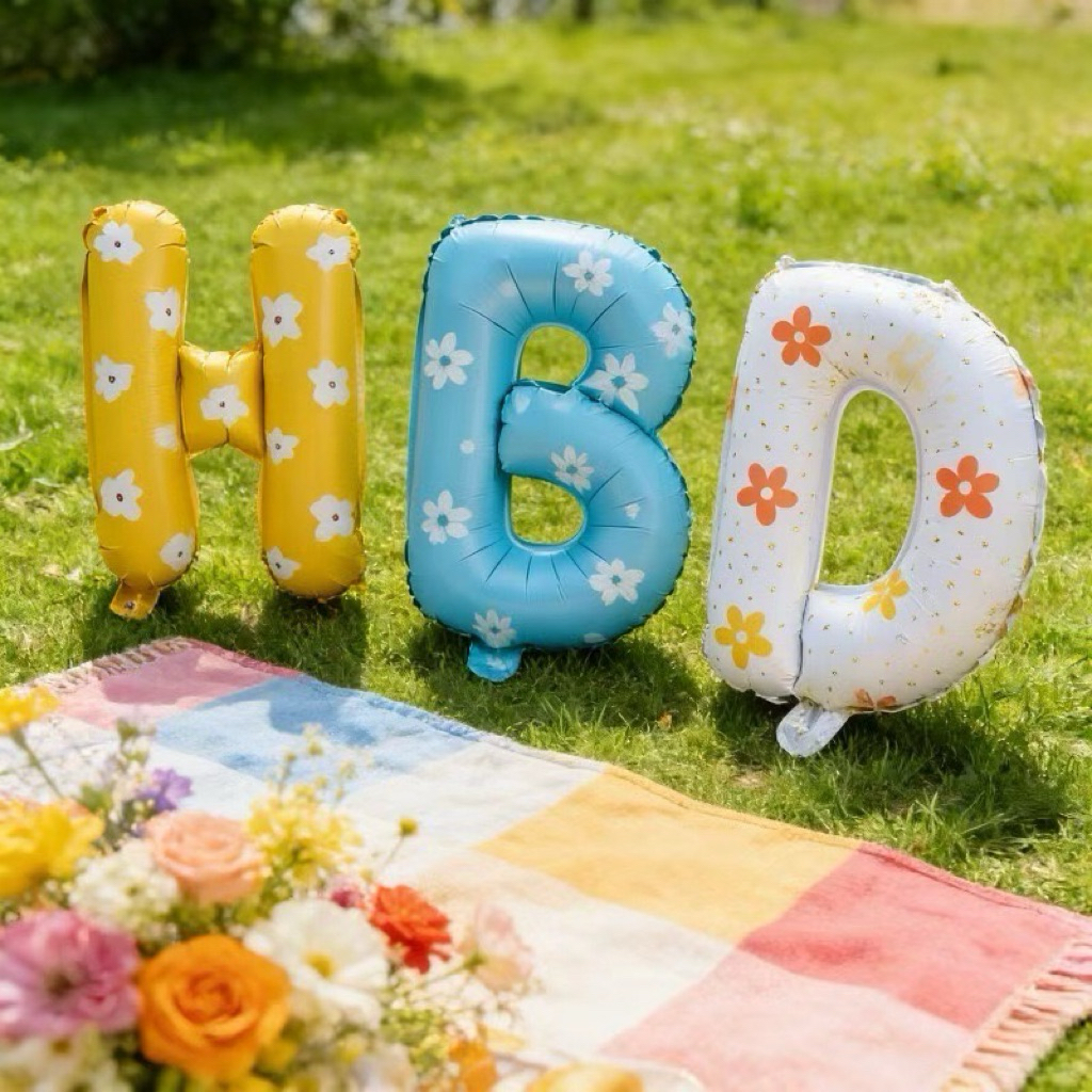 [พร้อมส่ง] เซตลูกโป่งฟอยล์HBD ลูกโป่งฟอยล์ Happy birthday สำหรับปาร์ตี้ ขนาด 16 นิ้ว 32 นิ้ว