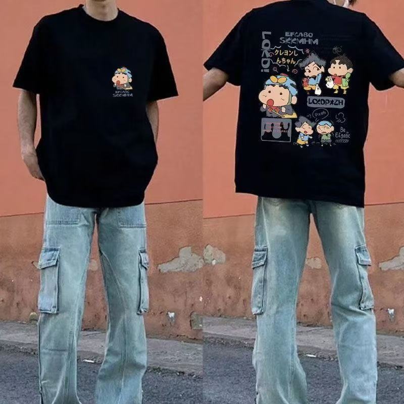 BKK Vibe เสื้อยืดแขนสั้นลายการ์ตูนญี่ปุ่น Xiaoxin ไซส์ใหญ่พิเศษ สำหรับผู้ชายและผู้หญิงในฤดูร้อน เสื้อแขนสั้นคู่รัก ราคา ถูกที่สุด ดีลบีเคเค แกลเลอรีภาพที่ 3