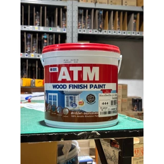 [3.785L แกลลอน] สีทาไม้ฝา สีทาไม้ เอทีเอ็ม ATM Wood Finish Paint