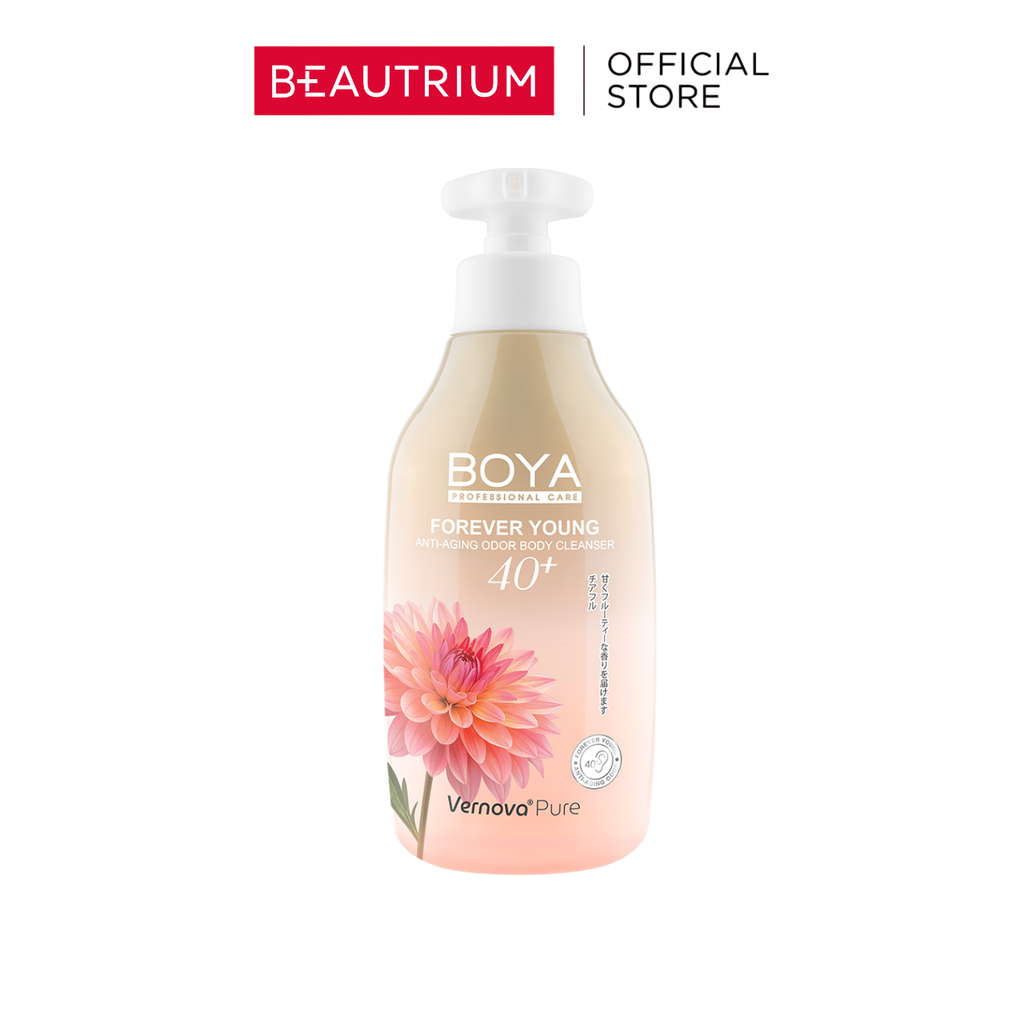 BOYA Forever Young Anti-Aging Odor Body Cleanser Cheerful ผลิตภัณฑ์ทำความสะอาดผิวกาย 450ml
