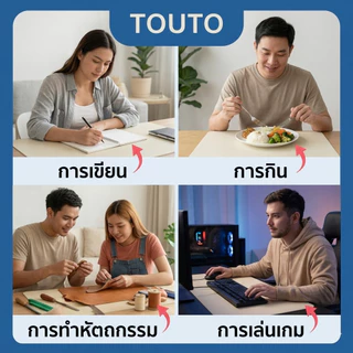 จัดส่งจากประเทศไทย🎉TOUTO ผ้าคลุมโต๊ะ PVC าปูโต๊ะ PU กันน้ำ กันน้ำมัน และทำความสะ เรียบง่ายอาดง่าย