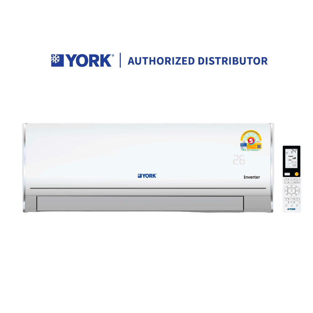 [รับประกัน10ปี] YORK อินเวอร์เตอร์ รุ่น Power Cool YHJF น้ำยา R-32 แอร์ยอร์ค