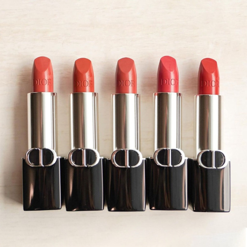 จัดส่งรวดเร็ว 🍄 ของแท้💯 Dior Rouge Lipstick Velvet 3.5g สัมผัสเบาสบาย สีสดชัด เข้มข้น ให้ลุคสวยหรู #100 #217 #772