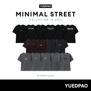 Yuedpao Oversized Minimal Street 2026 เสื้อยืดโอเวอร์ไซส์ ผ้าหนาทรงสวย ยับยาก รีดง่าย เสื้อสกรีน (12 ลาย)