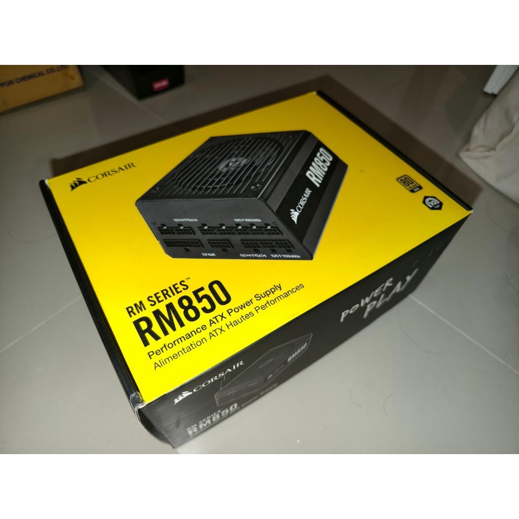 Corsair RM850 แหล่งจ่ายไฟ ATX 850W ประสิทธิภาพสูง 80 PLUS Gold สีดำ