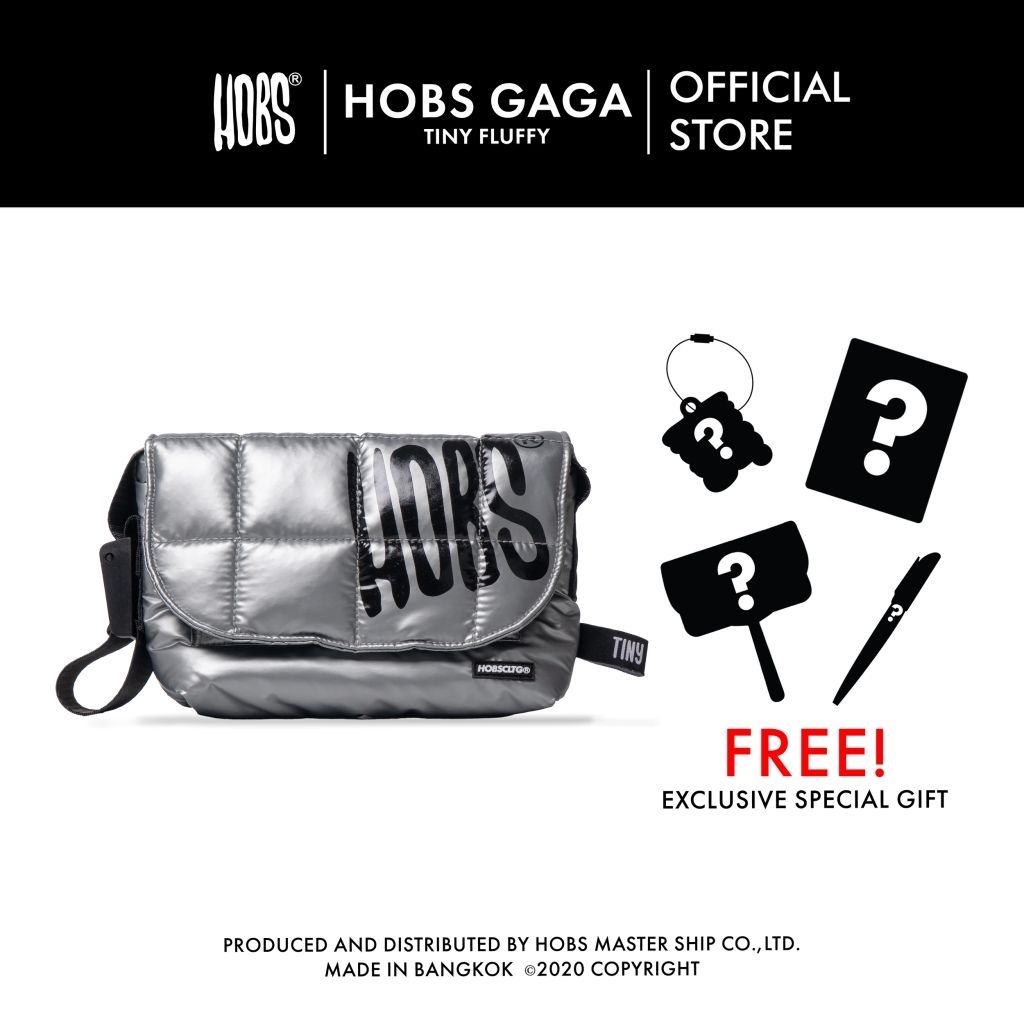 Hobs® กระเป๋าสะพายข้างนุ่มนิ่ม | FLUFFY TINY | Fabric crossbody bag | Nylon Padding Fabric