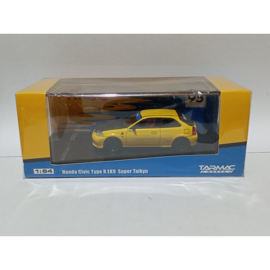 Tarmac Works Honda Civic Type R EK9 Super Taikyu 1/64EK9 สีเหลือง Spoon Style “ยุคทอง Type R”