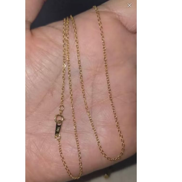 สร้อยคอทองแท้18k ลายโซ่วิ้ง