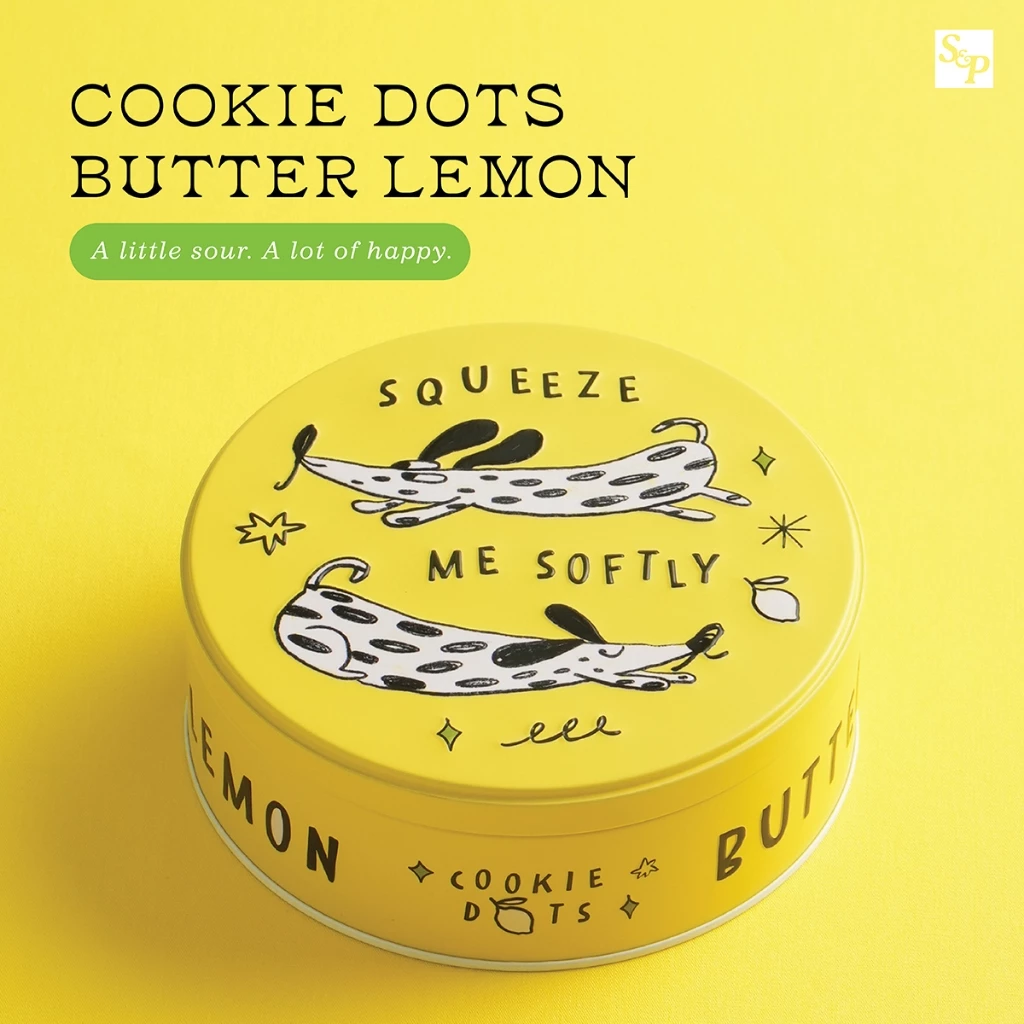 S&P Cookie Dots Butter Lemon 72g เอส แอนด์ พี คุกกี้ดอทส์ บัทเทอร์เลมอน 72 กรัม
