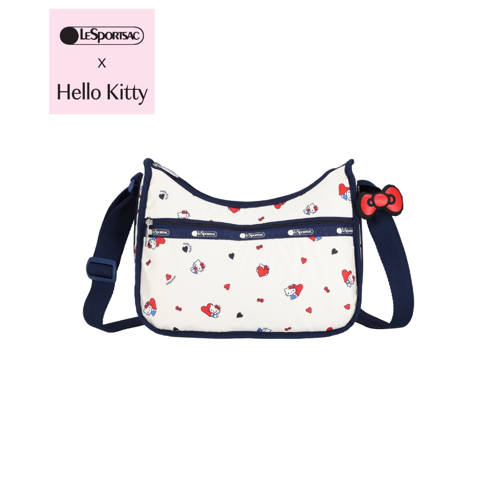 Lesportsac Classic Hobo Bag กระเป๋าสะพายข้างพาดลำตัว Style 7520 Lesportsac x Hello Kitty