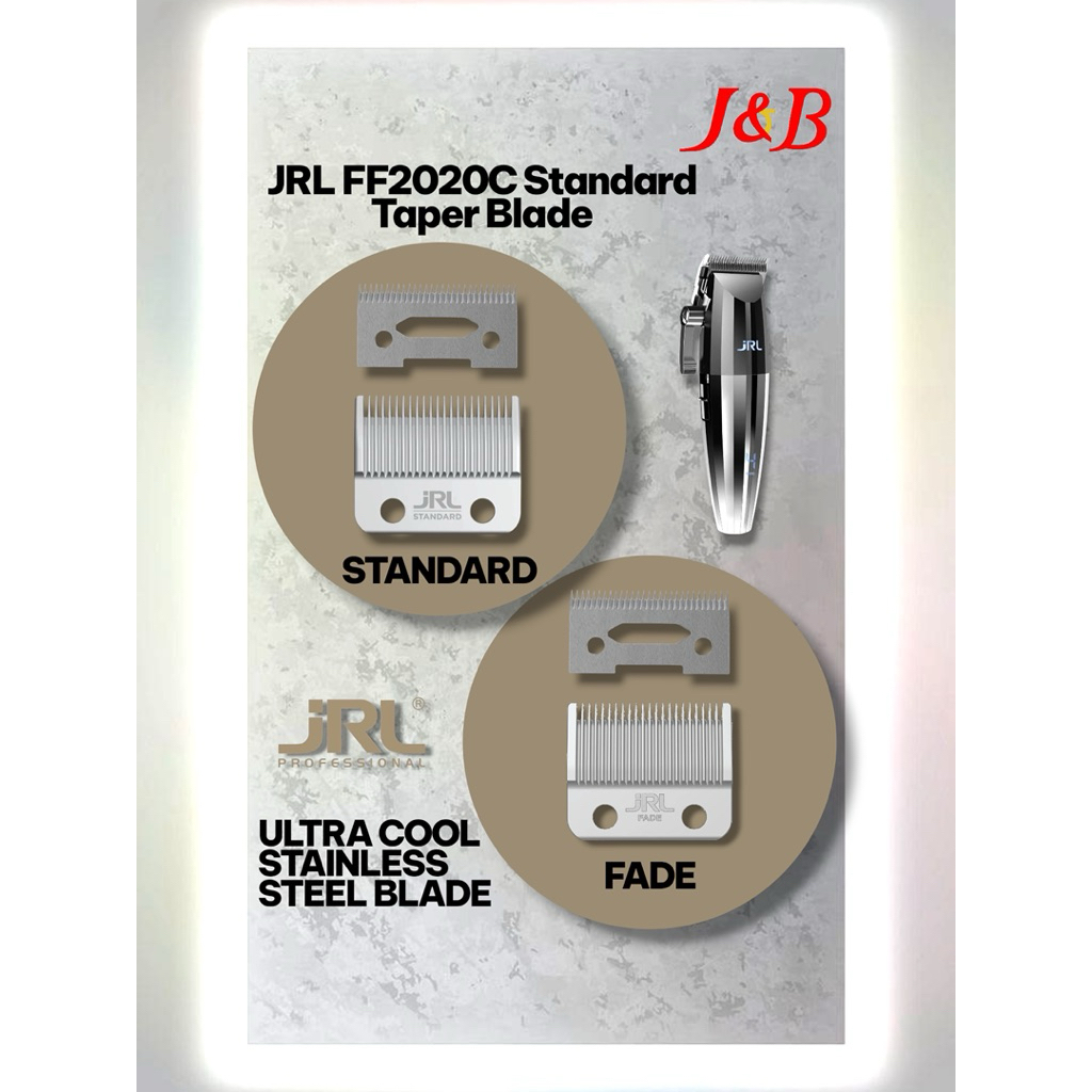 JRL FF2020C ULTRA COOL STAINLESS STEEL BLADE ฟันปัตตาเลี่ยน(รุ่นตัวใหญ่-สีเงิน)