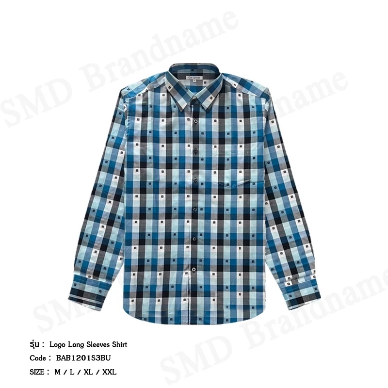 Guy Laroche เสื้อเชิ้ตแขนยาวผู้ชาย รุ่น Logo Long Sleeves Shirt Code: BAB1201S3BU