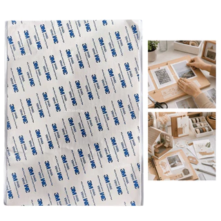 เทปกาวสองหน้าแบบบาง 3M 9448A โปร่งแสง ขนาด A4 สำหรับติดโฟม PVC อะคริลิก พลาสติก ป้าย และงาน DIY