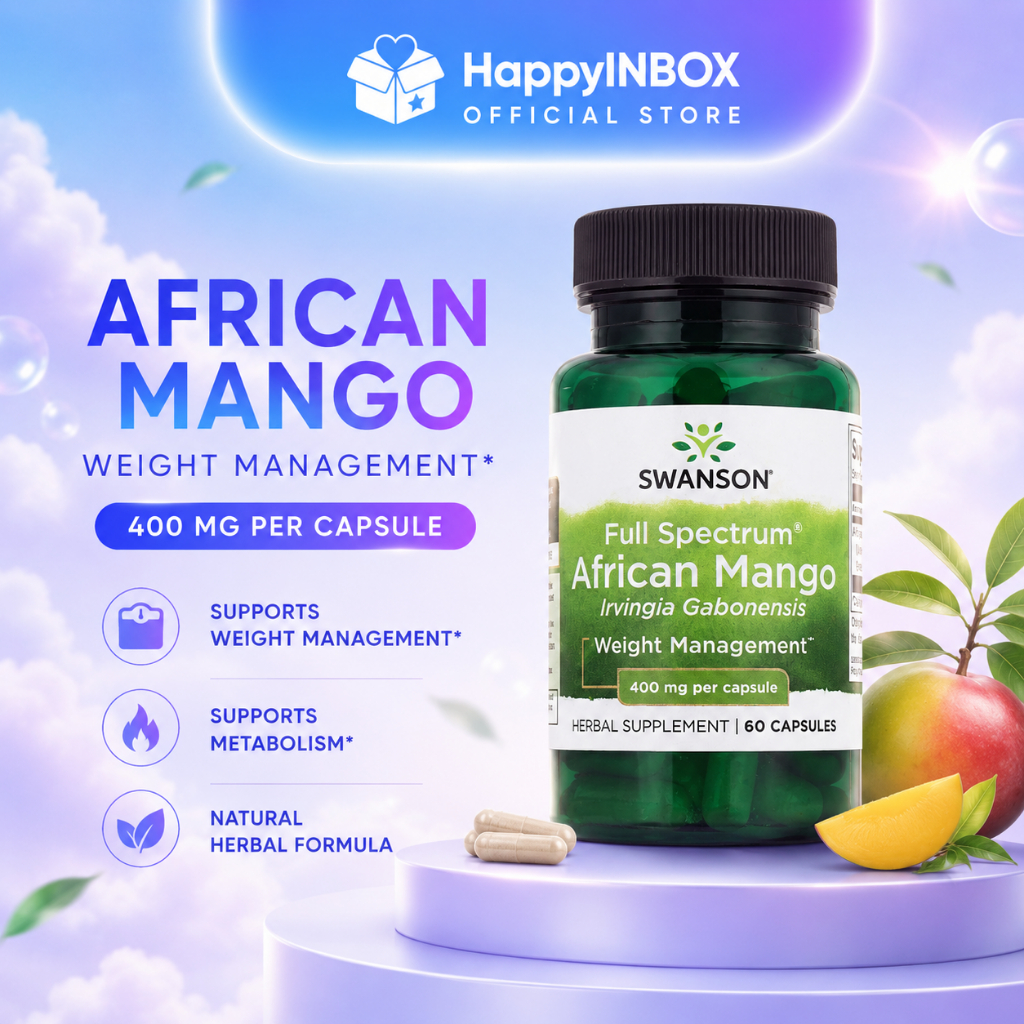 🥭 Swanson Full Spectrum African Mango 400 mg – ดูแลสุขภาพจากสารสกัดมะม่วงแอฟริกา