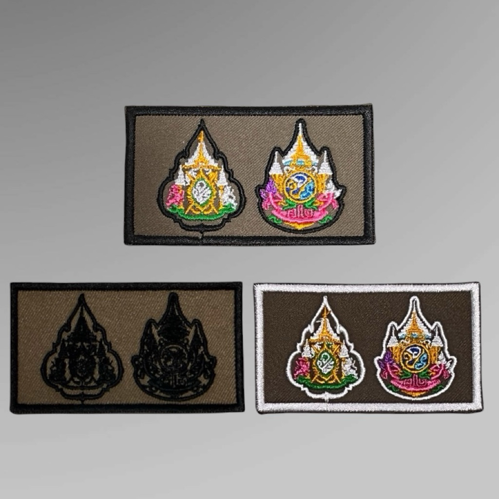 ป้ายอาร์มผ้า เข็มประดับ ชุดสายตรวจ ชุดจราจร ป้ายพร้อมตีนตุ๊กแก