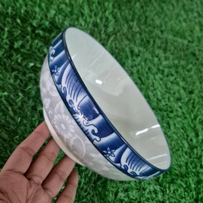ถ้วยเซรามิก 7 นิ้ว ถ้วยแกง ถ้วยทรงเตี้ย ถ้วยลายคราม ถ้วยลายไทย ถ้วยเซรามิกเนื้อดี เข้าไมโครเวฟได้