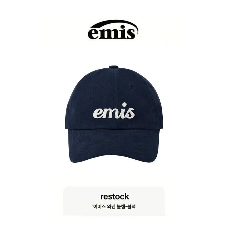 เหมาะไปช้อปปิ้งคาเฟ่ EMIS หมวกคลาสสิกสีพื้นจับคู่เสื้อยืดง่าย