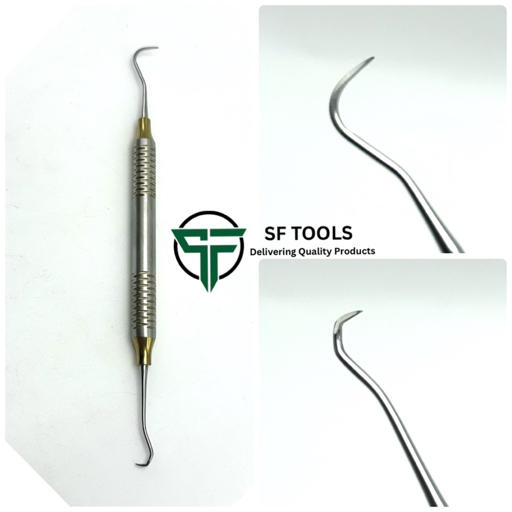 เครื่องมือขูดหินปูน ซิกเกิลฟันหลัง (Posterior Sickle Scaler) ด้ามใหญ่ สแตนเลสเกรดพรีเมียม สำหรับฟันก