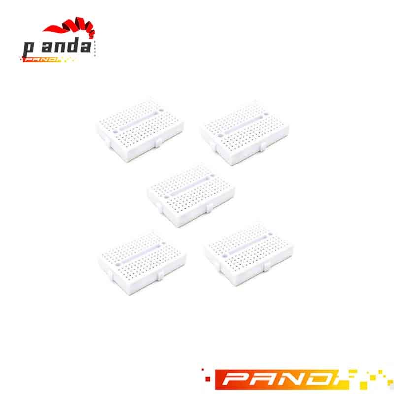 5 ชิ้น Mini Mini Breadboard ทดลองคณะกรรมการ SYB-170 วงจรคณะกรรมการรู 35 x 47 มม. สี (ขาว)