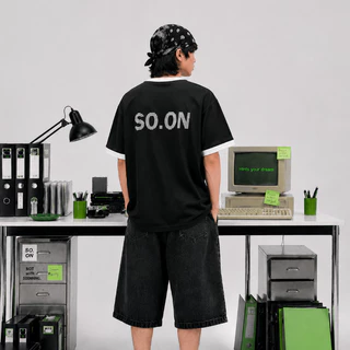 🔮SO.ON Hints Your Dream : Boxy Tee เสื้อยืดโอเวอร์ไซส์ ทรงครอป รุ่น Analog