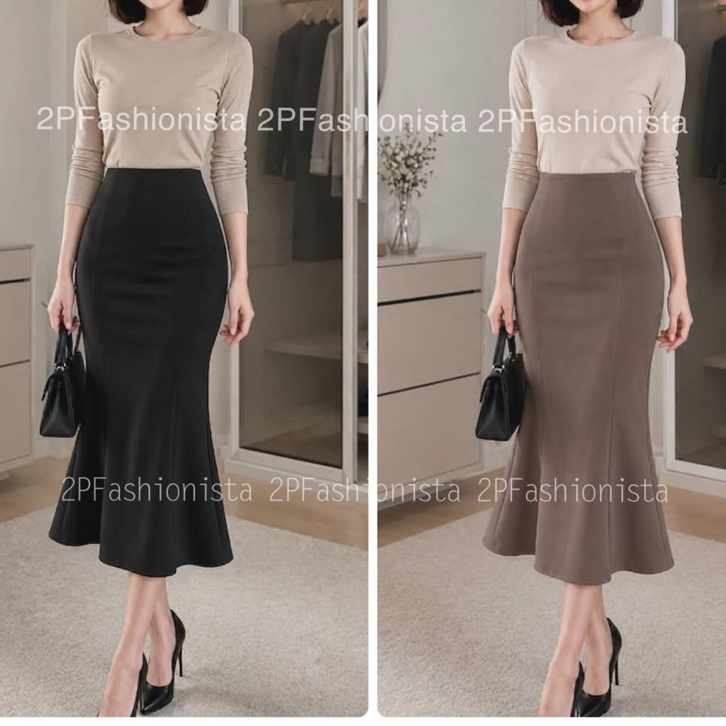 🆕กระโปรงยาว 6 ชิ้น สไตล์สาวเกาหลี ✅พร้อมส่ง