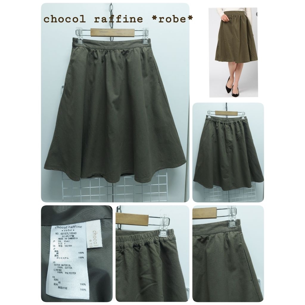 5601. CH0C0L RAFFINE*R0BE* กระโปรงสั้นญี่ปุ่นมือสอง